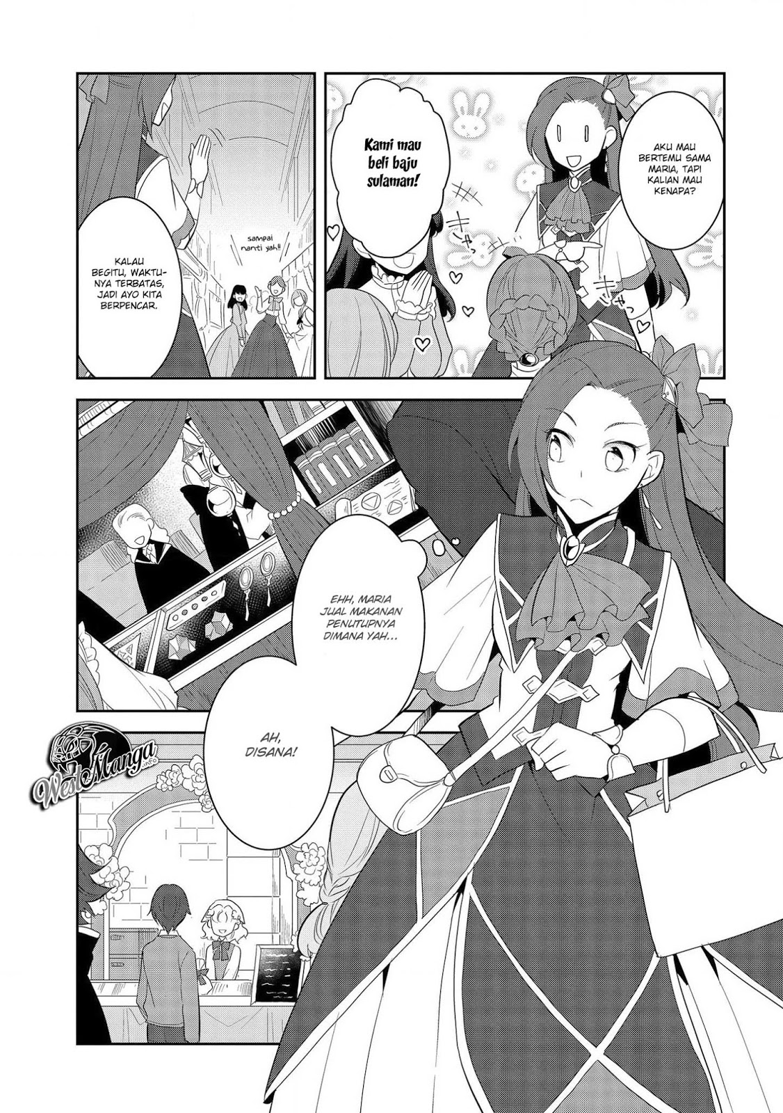 Otome Game no Hametsu Flag shika nai Akuyaku Reijou ni Tensei shite shimatta Chapter 24 Bahasa Indonesia