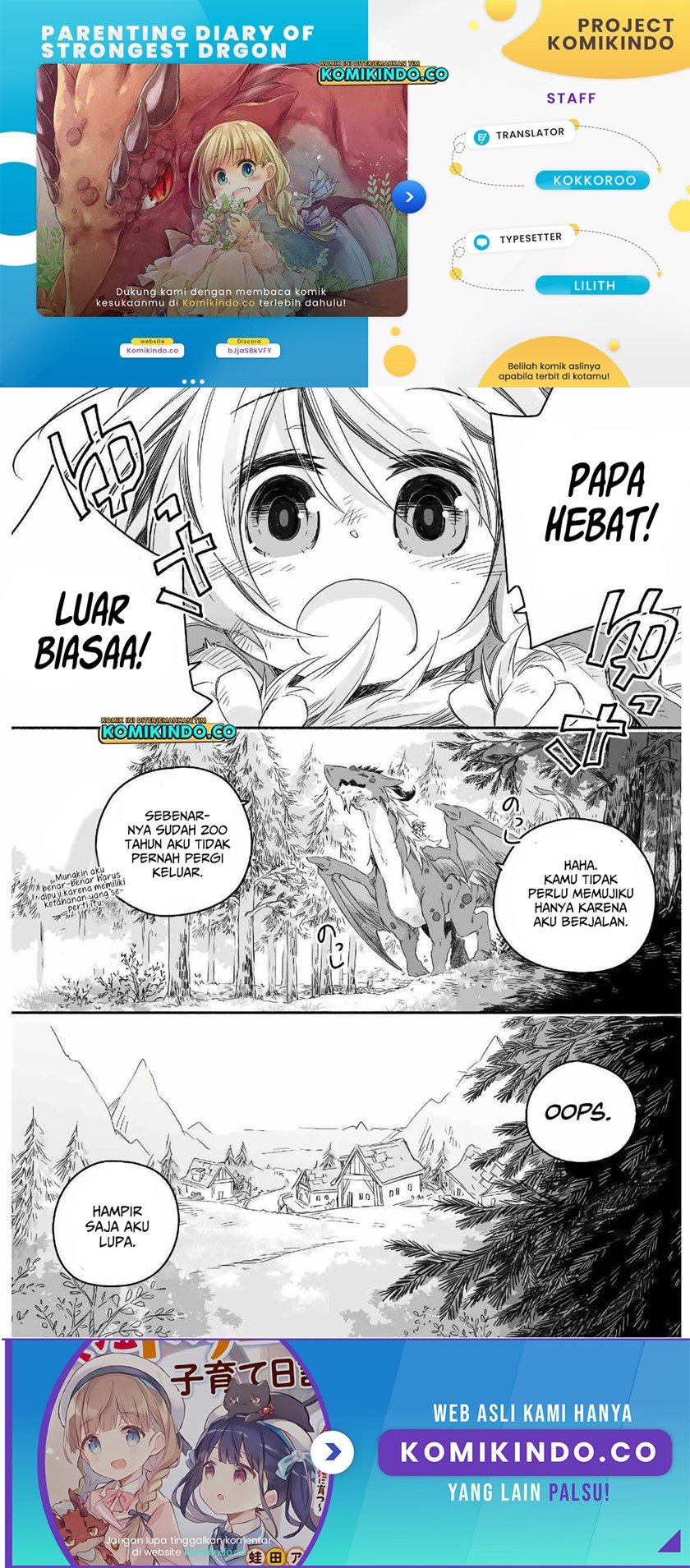 Parenting Diary Of The Strongest Dragon Chapter 01.2 Bahasa Indonesia