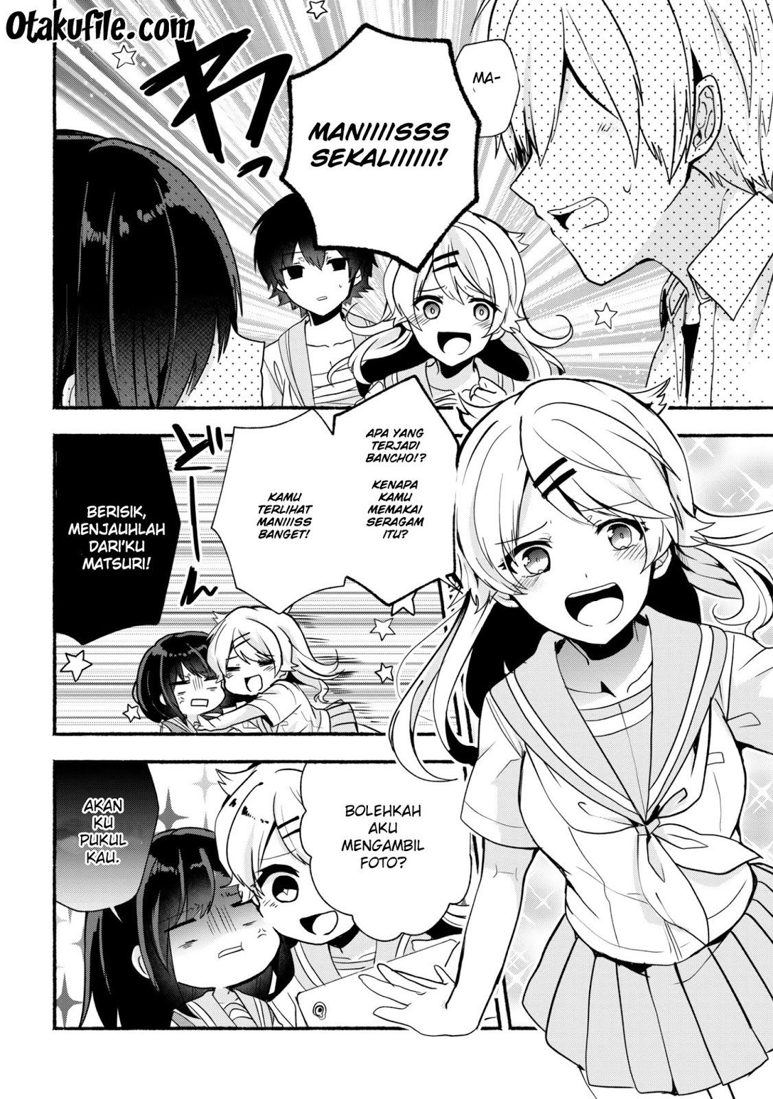 Pashiri na Boku to Koisuru Banchou-san Chapter 24 Bahasa Indonesia