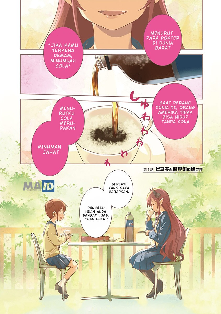 Piyoko to Makai Machi no Hime-sama Chapter 01 Bahasa Indonesia
