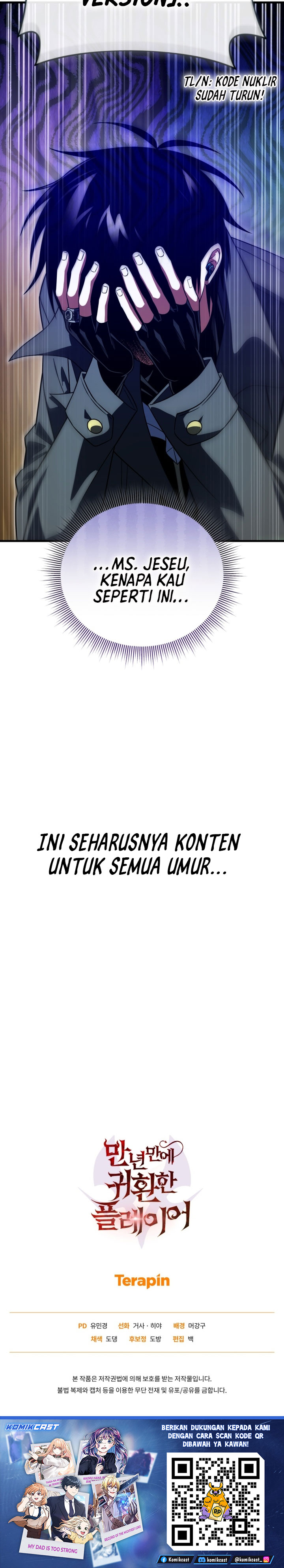 Player Who Returned 10,000 Years Later Chapter 139 Bahasa Indonesia