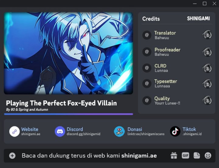 Playing The Perfect Fox-Eyed Villain chapter 18