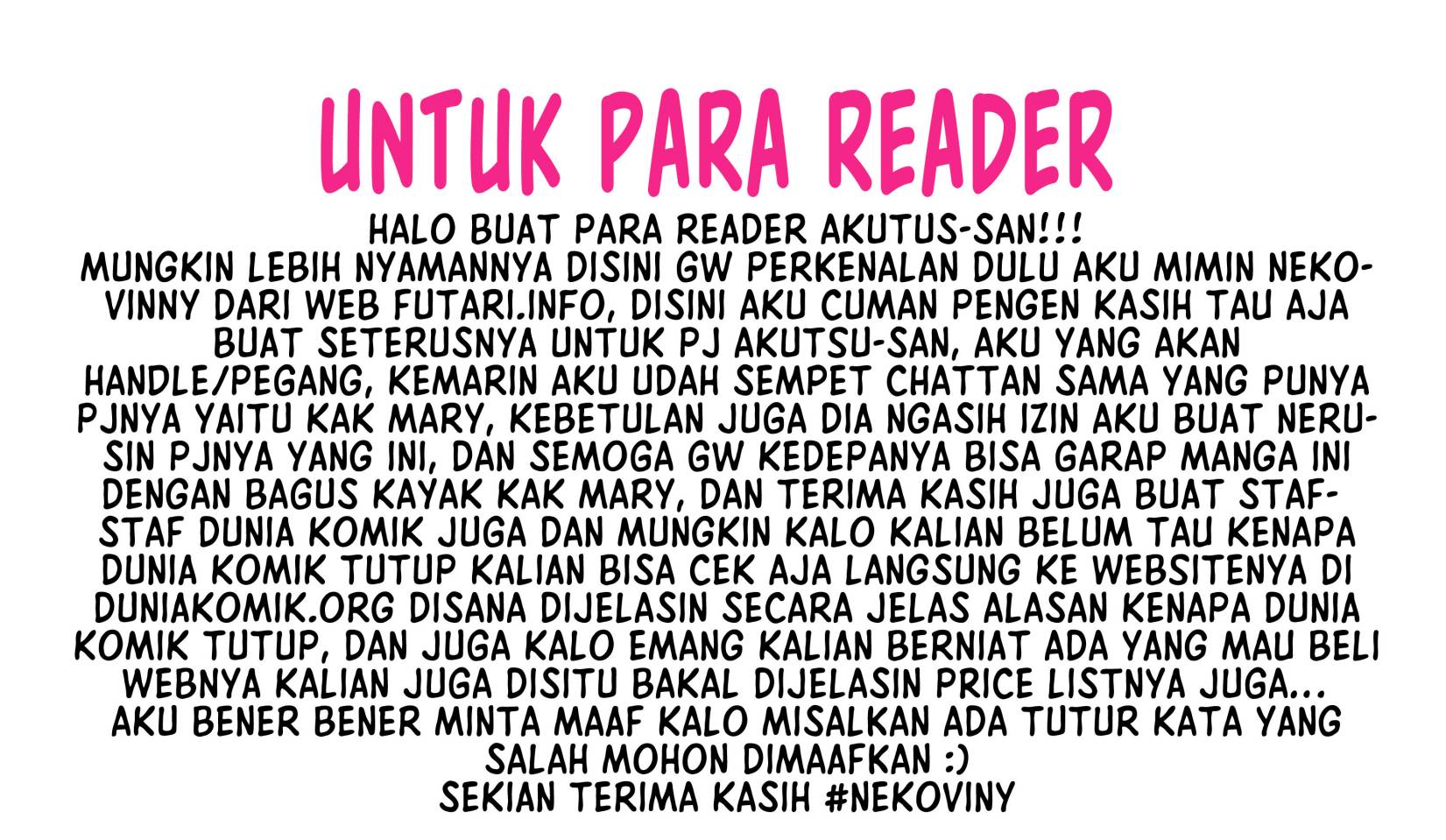 Please Go Home, Akutsu-san! Chapter 159 Bahasa Indonesia