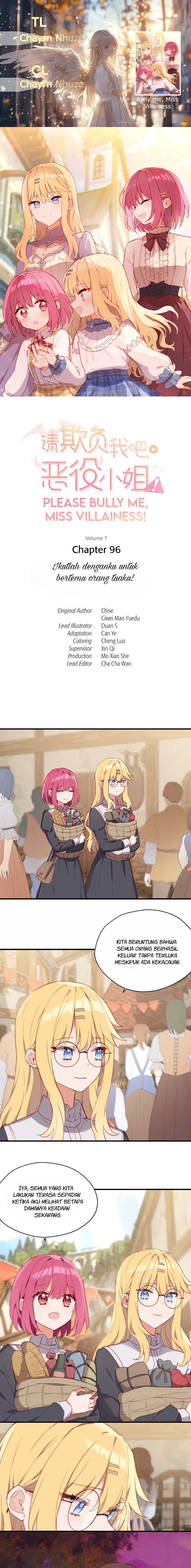 Please Bully Me, Miss Villainess! Chapter 96 Bahasa Indonesia