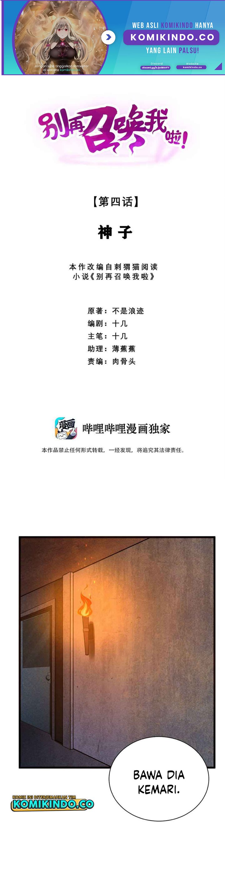 Please Stop Summoning Me! Chapter 04 Bahasa Indonesia