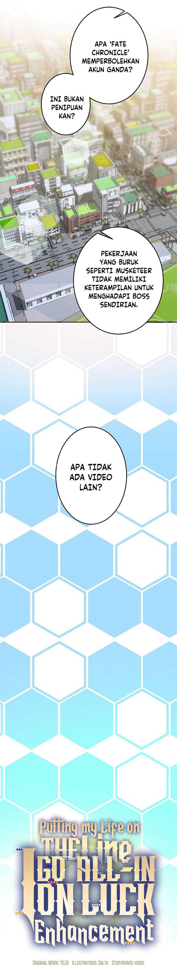 Putting My Life on the Line, I Go All-in on Luck Enhancement Chapter 02 Bahasa Indonesia