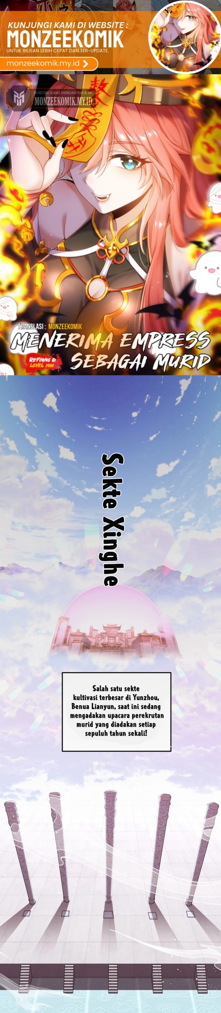 Qi Refining Level 3000 Accept the Empress as your disciple Chapter 01 Bahasa Indonesia