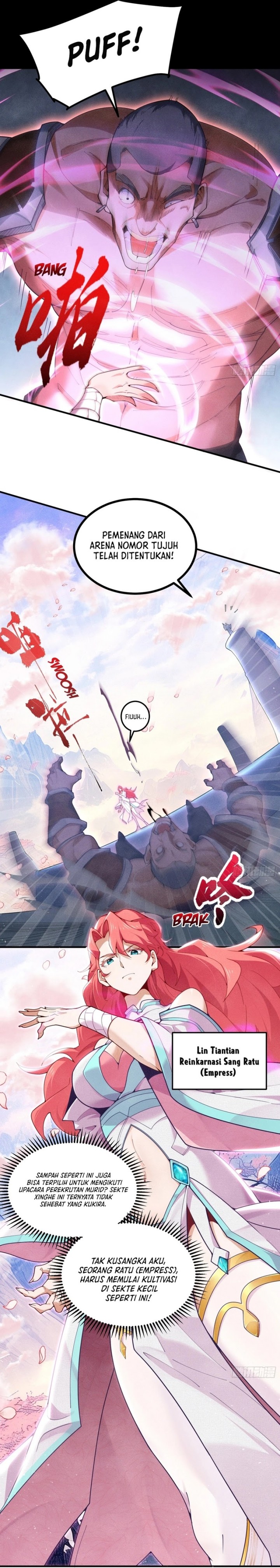 Qi Refining Level 3000 Accept the Empress as your disciple Chapter 01 Bahasa Indonesia