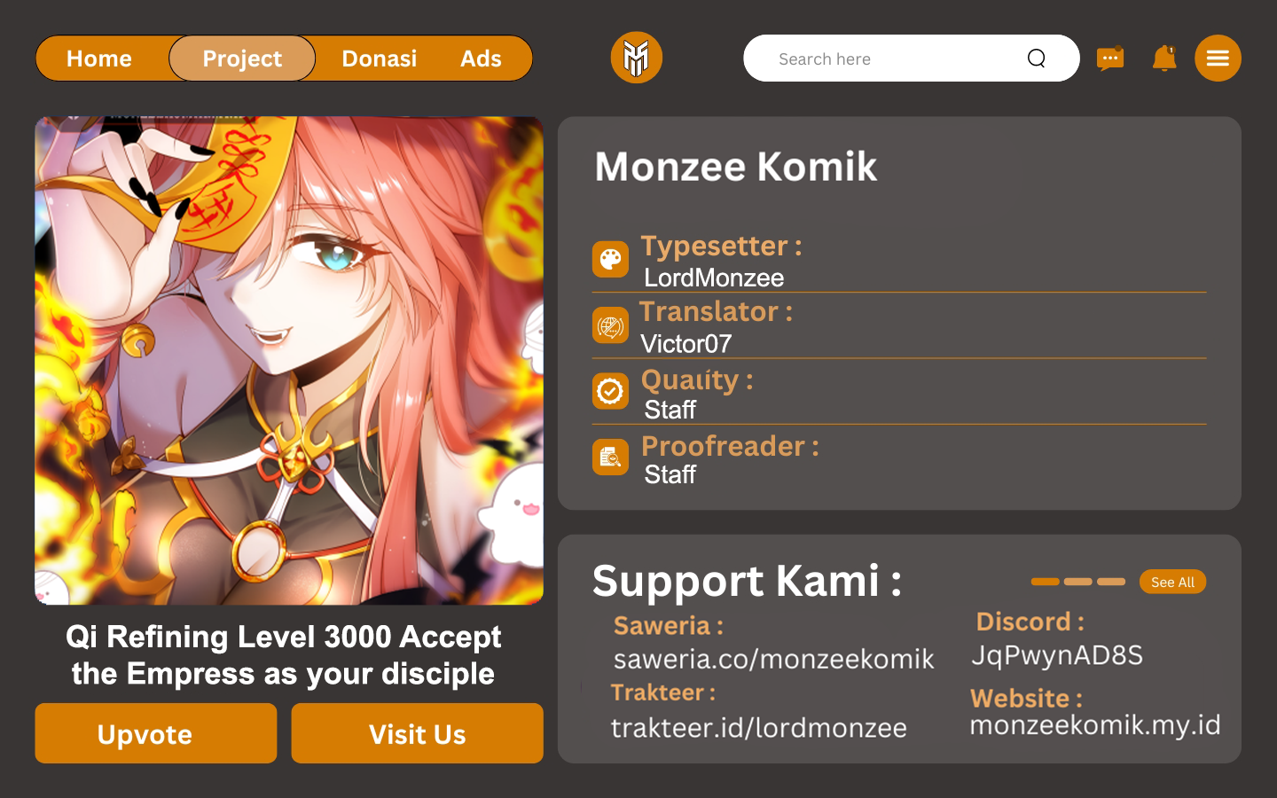 Qi Refining Level 3000 Accept the Empress as your disciple chapter 15