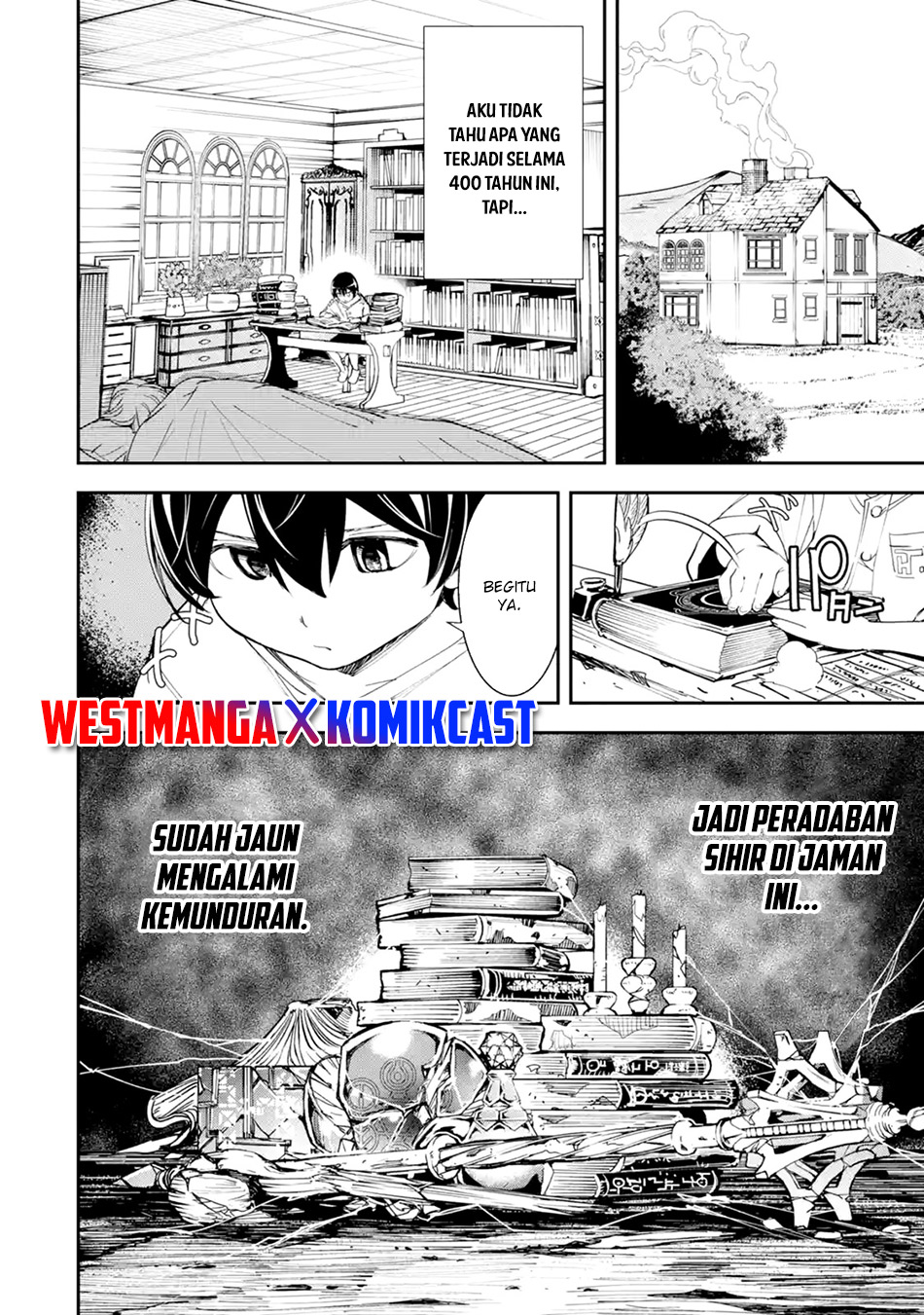 Rakudai Kenja Gakuin no Msou ~ Nidome no Tensei Chapter 02.4 Bahasa Indonesia