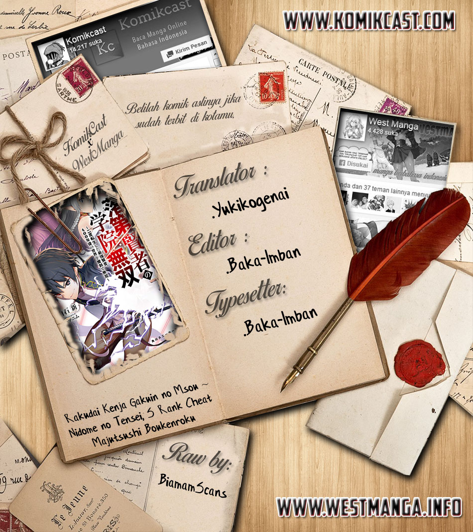 Rakudai Kenja Gakuin no Msou ~ Nidome no Tensei Chapter 03.5 Bahasa Indonesia