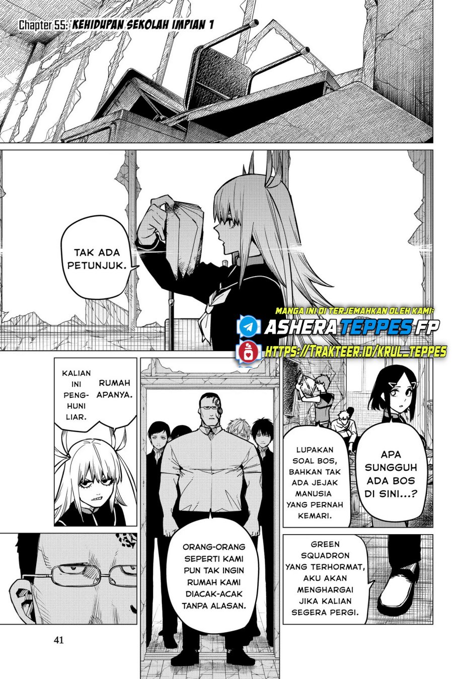 Ranger Reject (Sentai Daishikkaku) Chapter 55 Bahasa Indonesia