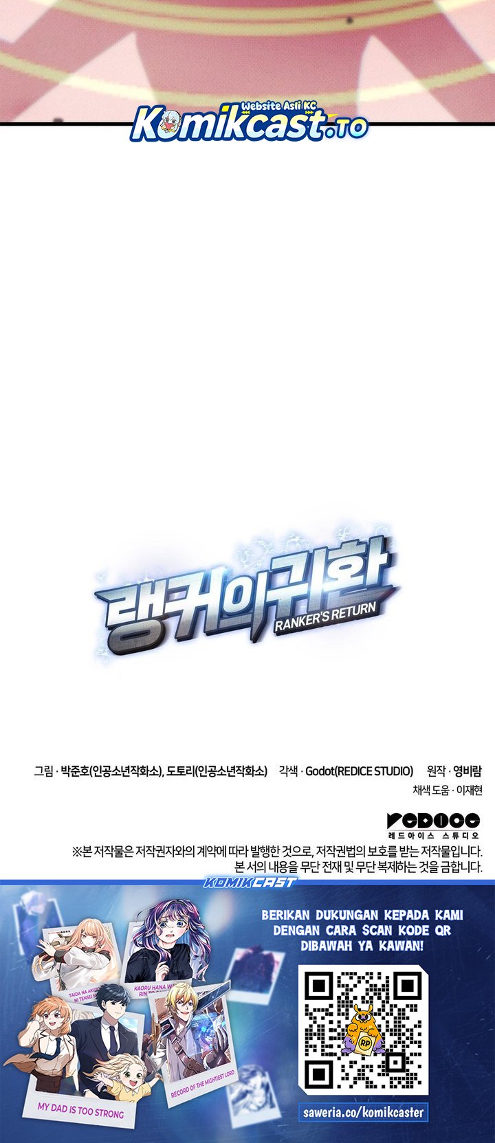 Ranker’s Return (Remake) Chapter 218 Bahasa Indonesia