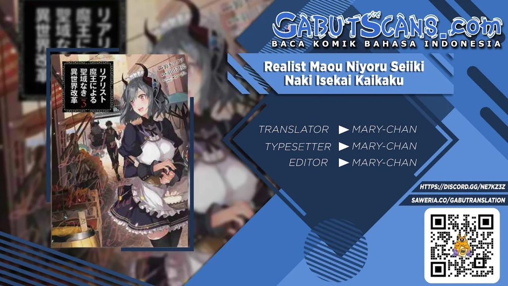 Realist Maou Niyoru Seiiki Naki Isekai Kaikaku Chapter 36 Bahasa Indonesia