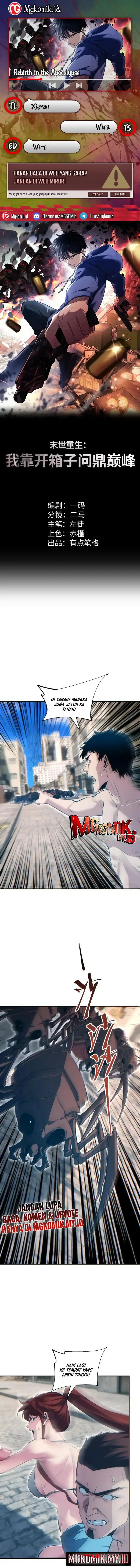 Rebirth in the Apocalypse: I Reach the Top by Opening Boxes Chapter 75 Bahasa Indonesia