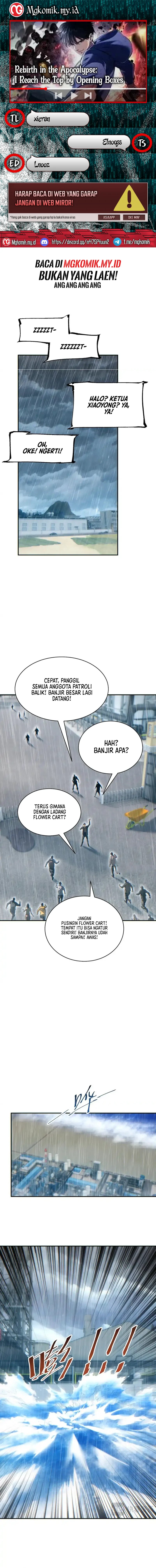 Rebirth in the Apocalypse: I Reach the Top by Opening Boxes Chapter 77 Bahasa Indonesia