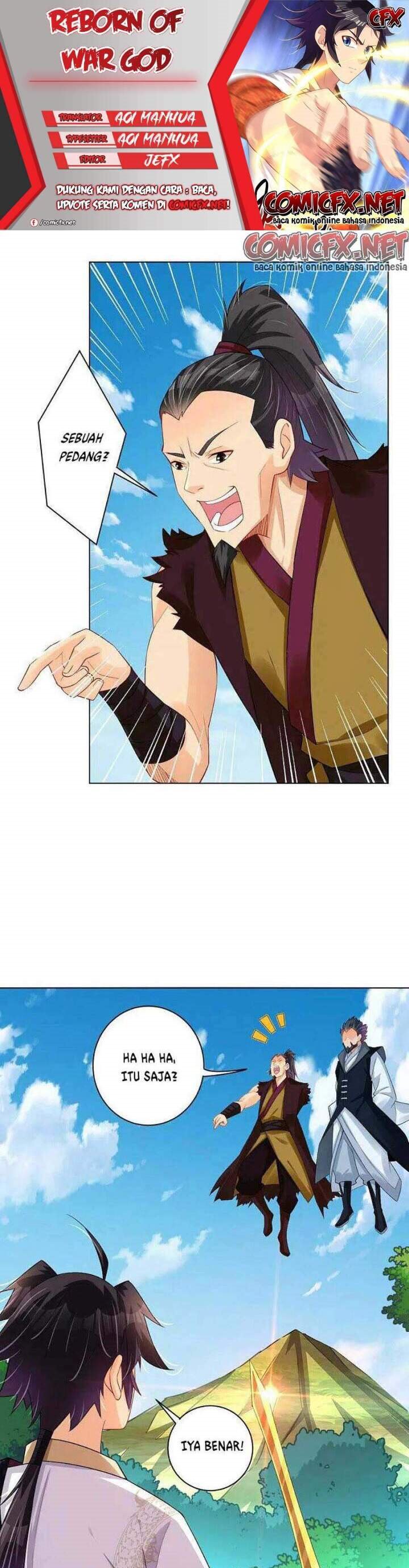 Reborn of War God Chapter 255 Bahasa Indonesia