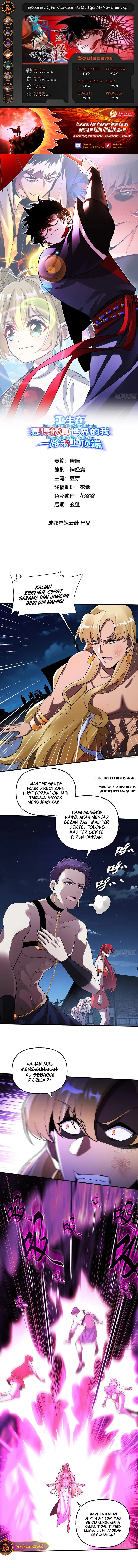 Reborn in a Cyber-Cultivation World: I Fight My Way to the Top Chapter 22 Bahasa Indonesia