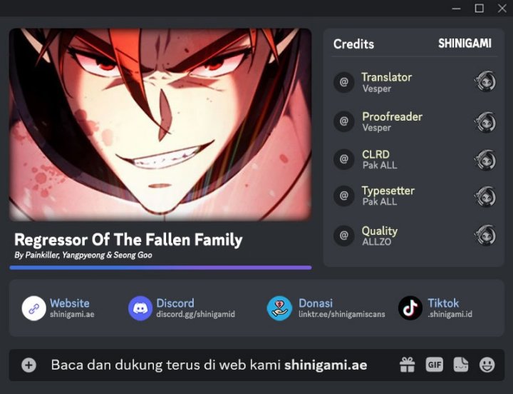 Regressor of the Fallen Family chapter 83