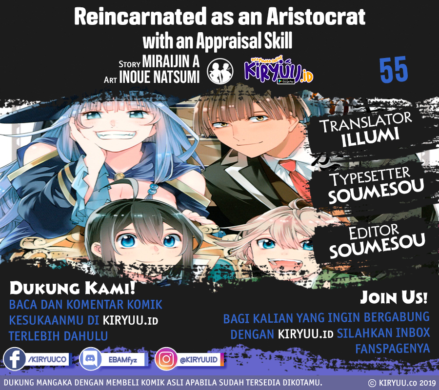 Reincarnated as an Aristocrat with an Appraisal Skill Chapter 55 Bahasa Indonesia