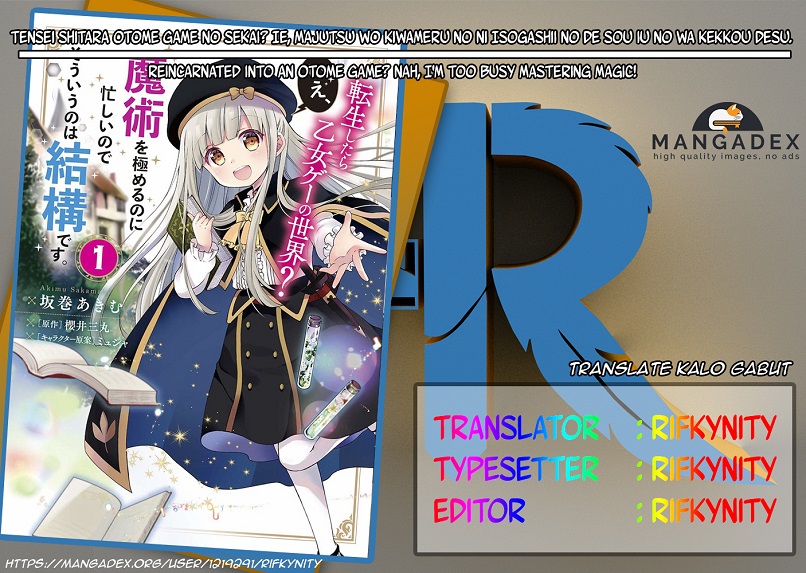 Reincarnated into an Otome Game? Nah, I’m Too Busy Mastering Magic! chapter 2