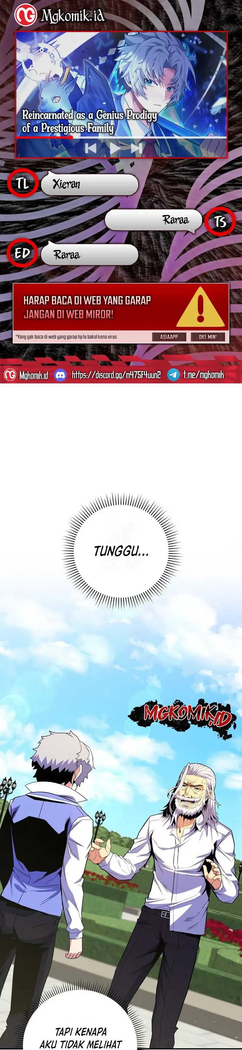 Reincarnated as a Genius Prodigy of a Prestigious Family Chapter 16 Bahasa Indonesia