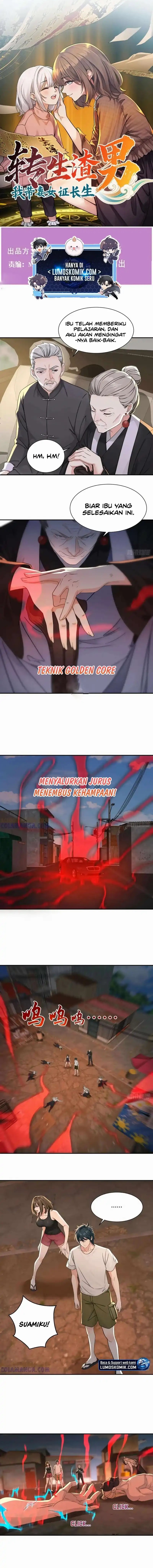 Reincarnated as a Scumbag I Use My Wife and Daughter to Prove Immortality Chapter 40 Bahasa Indonesia