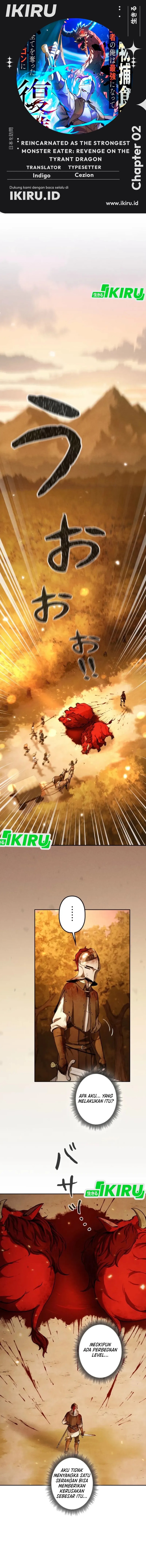 Reincarnated as the Strongest Monster Eater: Revenge on the Tyrant Dragon Chapter 02 Bahasa Indonesia