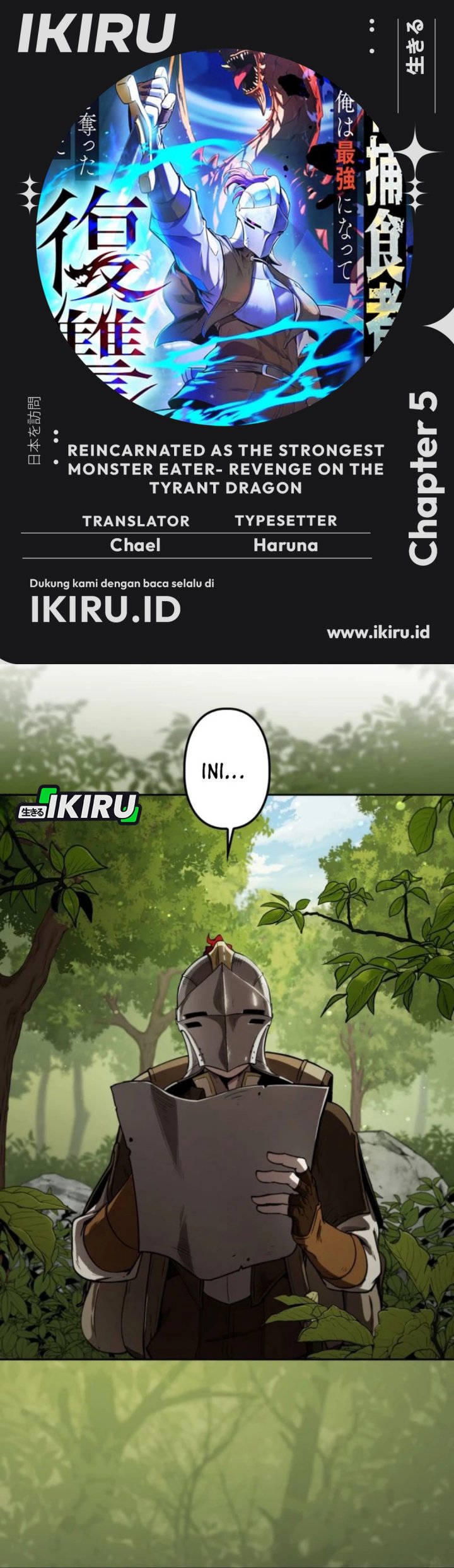 Reincarnated as the Strongest Monster Eater: Revenge on the Tyrant Dragon Chapter 05 Bahasa Indonesia