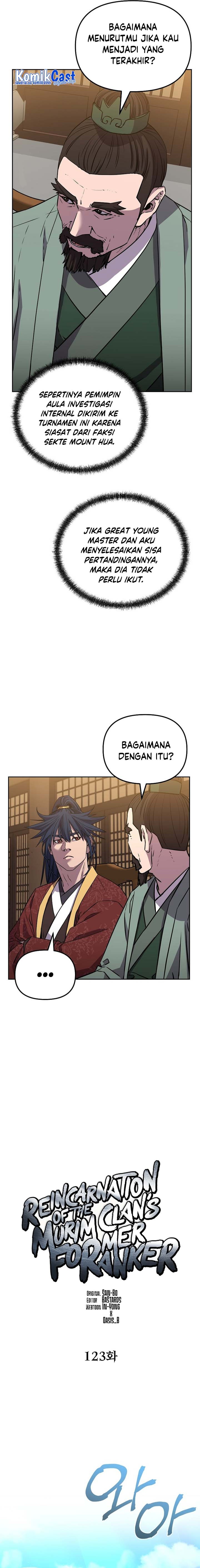 Reincarnation of the Murim Clan’s Former Ranker Chapter 123 Bahasa Indonesia