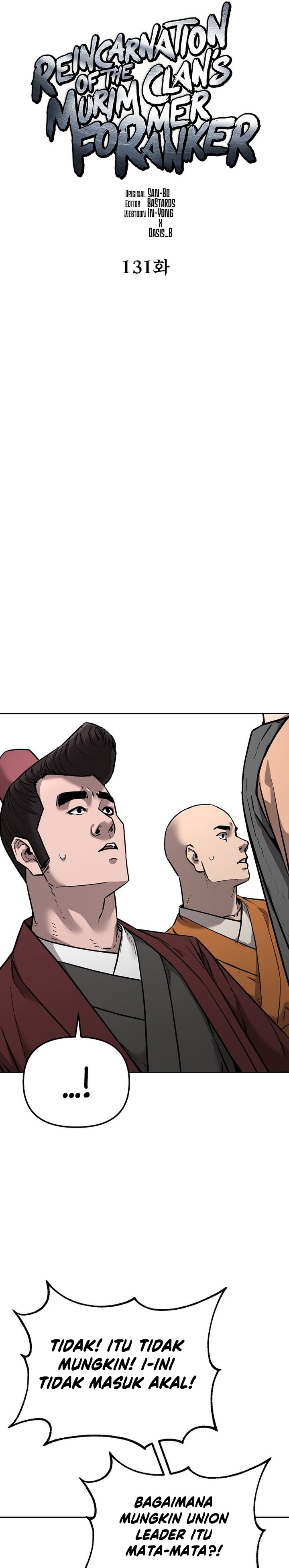 Reincarnation of the Murim Clan’s Former Ranker Chapter 131 Bahasa Indonesia