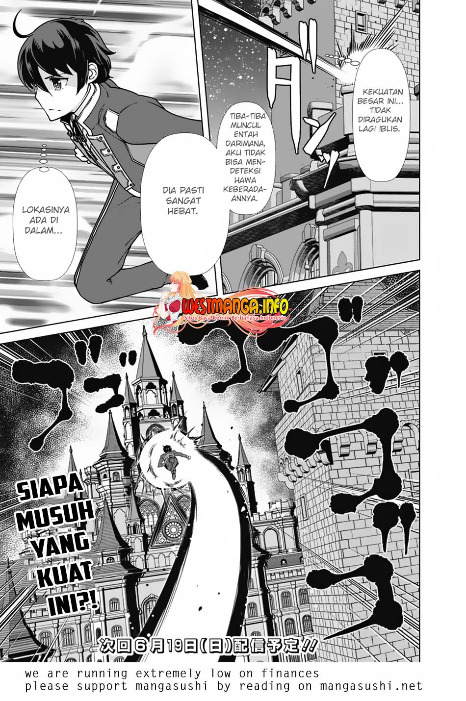 Rettou Me no Tensei Majutsushi Shiitage Rareta Moto Yuusha wa Mirai no Sekai o Yoyuu de Ikinuku Chapter 77 Bahasa Indonesia
