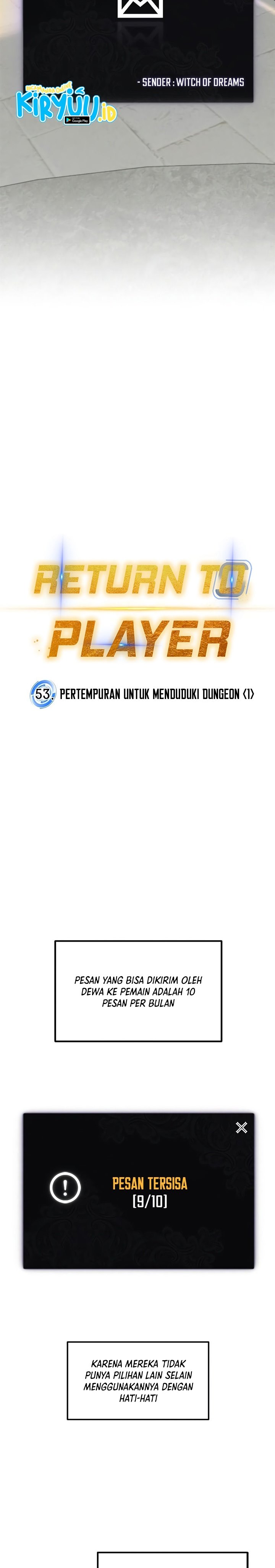 Return to Player Chapter 53 Bahasa Indonesia