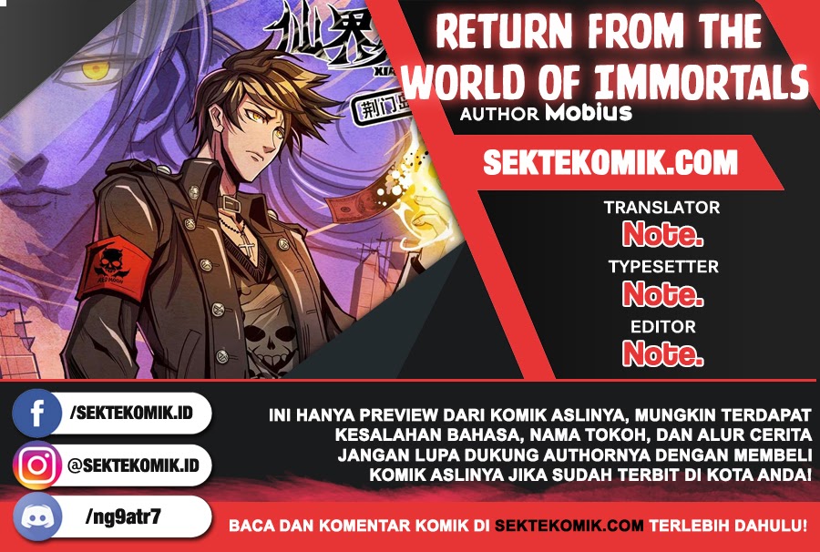 Return From the World of Immortals Chapter 116 Bahasa Indonesia