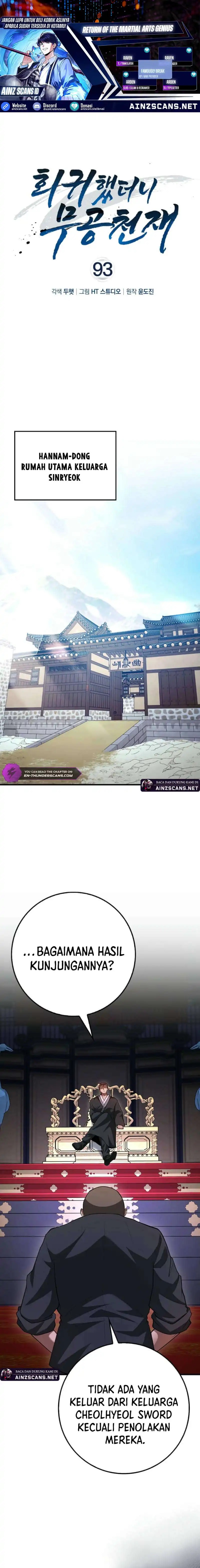 Return Of The Martial Arts Genius chapter 93