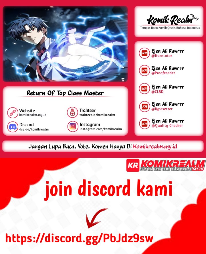 Return Of Top Class Master Chapter 19 Bahasa Indonesia