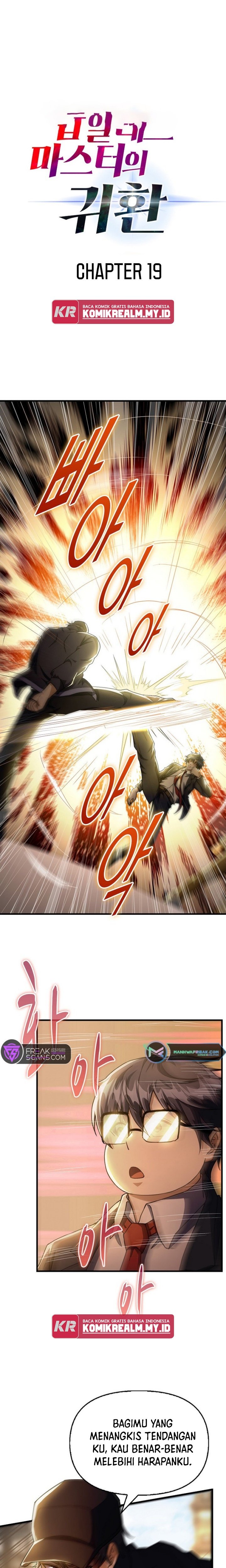 Return Of Top Class Master Chapter 19 Bahasa Indonesia