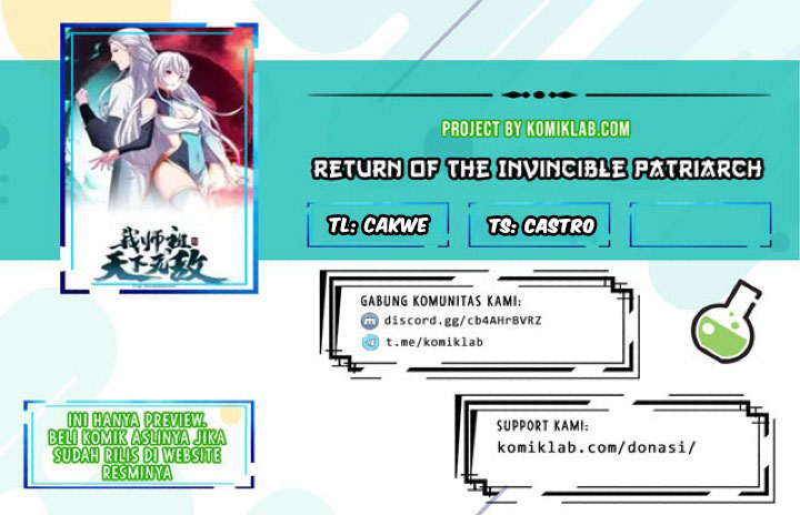 Return of the Invincible Patriarch Chapter 56 Bahasa Indonesia