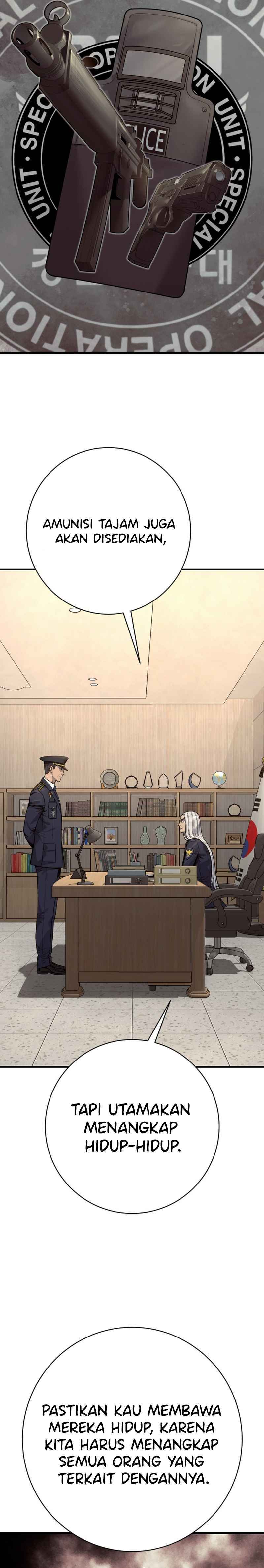 Return of the Bloodthirsty Police Chapter 117 Bahasa Indonesia