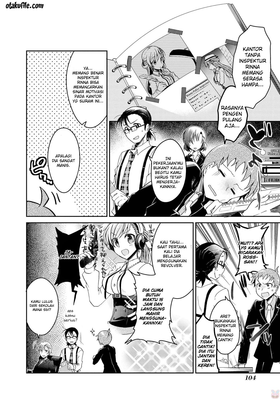 Rinna Keibu wa Iki ga dekinai Chapter 04 Bahasa Indonesia