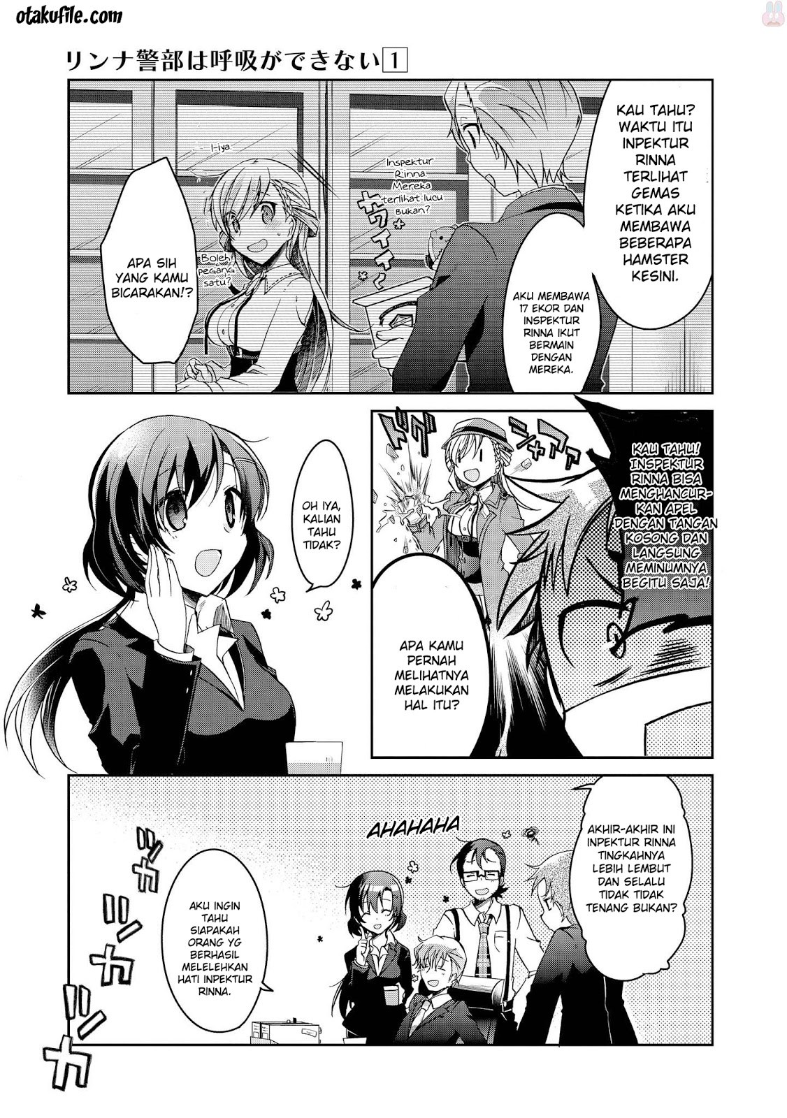 Rinna Keibu wa Iki ga dekinai Chapter 04 Bahasa Indonesia