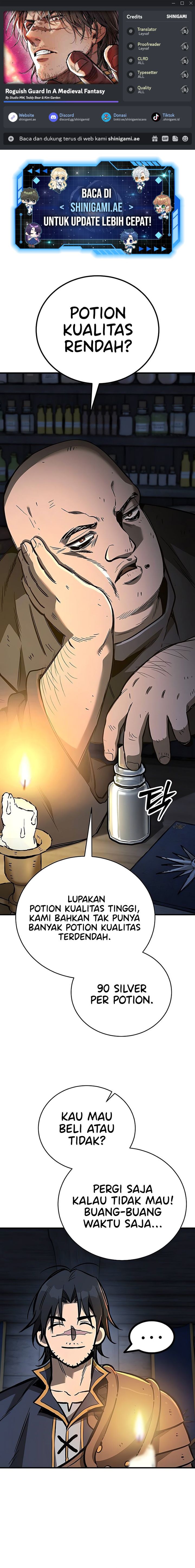 Roguish Guard in a Medieval Fantasy Chapter 21 Bahasa Indonesia