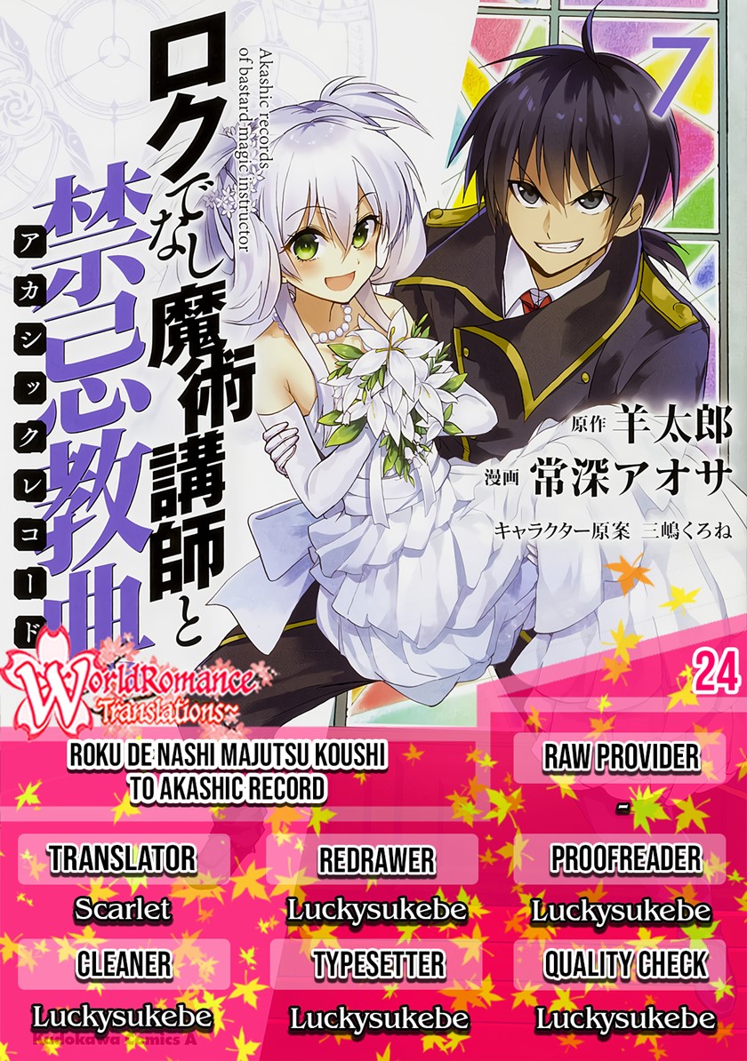 Roku de Nashi Majutsu Koushi to Kinki Kyouten chapter 24