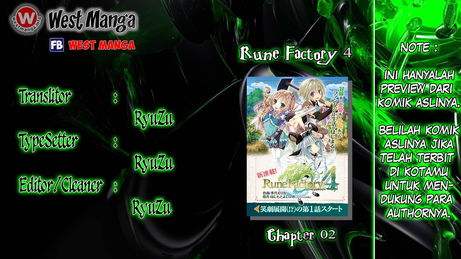 Rune Factory 4: Koushiki Comic & Visual Book Chapter 02 Bahasa Indonesia