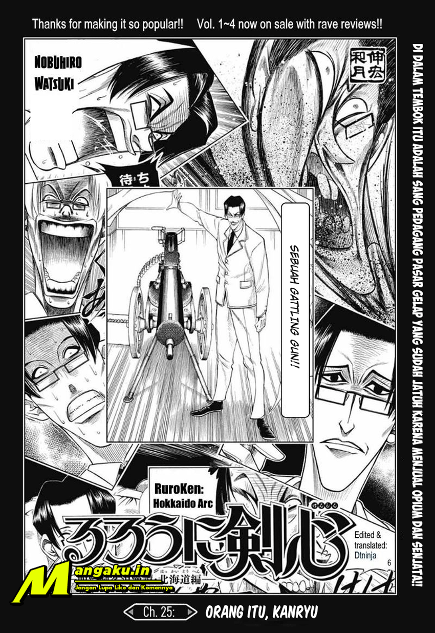 Rurouni Kenshin: Meiji Kenkaku Romantan – Hokkaido-hen Chapter 25 Bahasa Indonesia