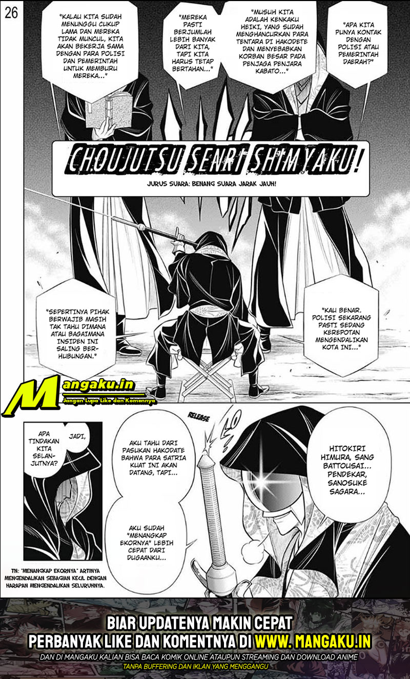 Rurouni Kenshin: Meiji Kenkaku Romantan – Hokkaido-hen Chapter 25 Bahasa Indonesia