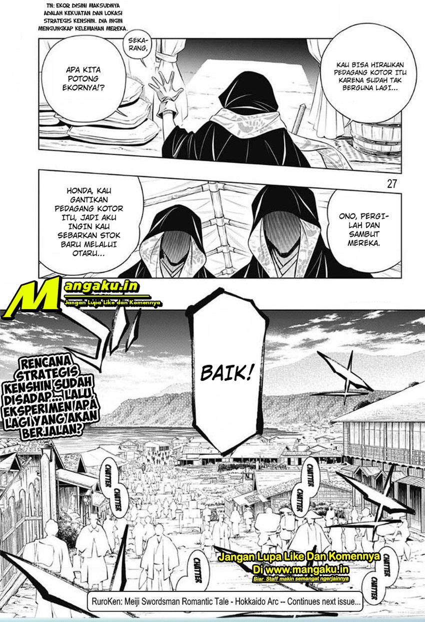Rurouni Kenshin: Meiji Kenkaku Romantan – Hokkaido-hen Chapter 25 Bahasa Indonesia