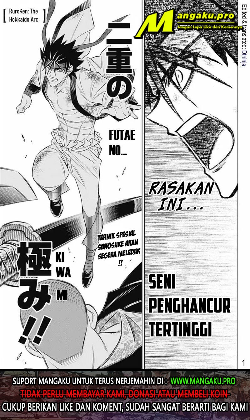Rurouni Kenshin: Meiji Kenkaku Romantan – Hokkaido-hen Chapter 28 Bahasa Indonesia
