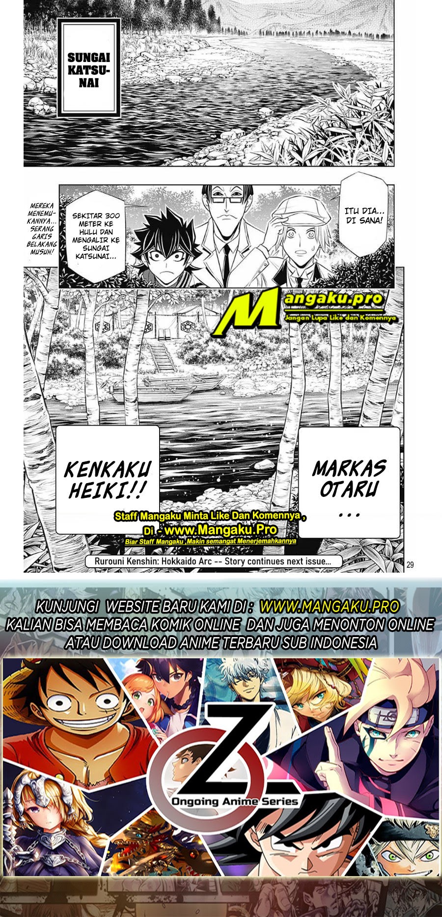Rurouni Kenshin: Meiji Kenkaku Romantan – Hokkaido-hen Chapter 28 Bahasa Indonesia