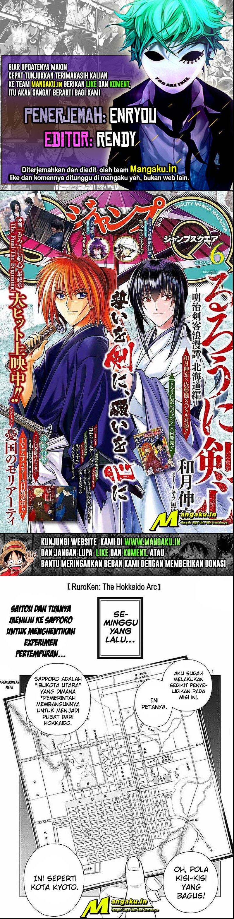 Rurouni Kenshin: Meiji Kenkaku Romantan – Hokkaido-hen chapter 36